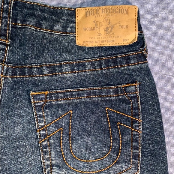 Authentic True Religion Boy’s Cut Off Shorts - Picture 4 of 8